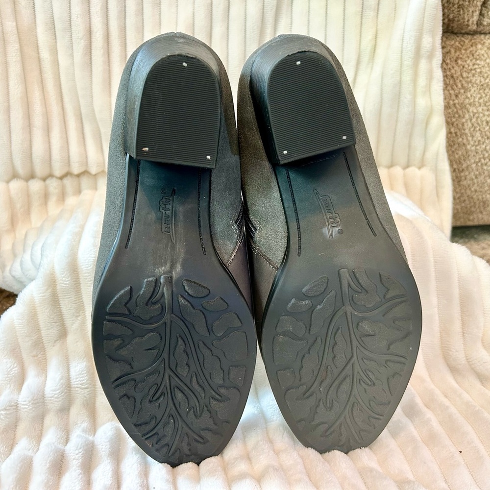 Earth Conway Maple Two tone leather zip detail comfort booties size 10 - Picture 5 of 10